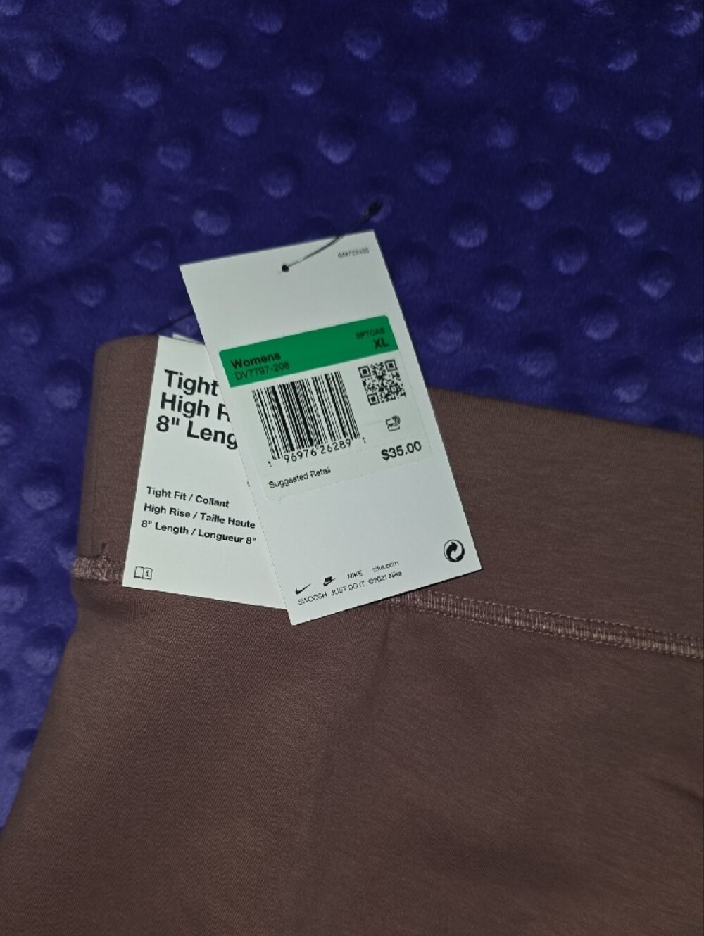 Nike Women’s Mauve-Rose Bike Shorts - Picture 5 of 5